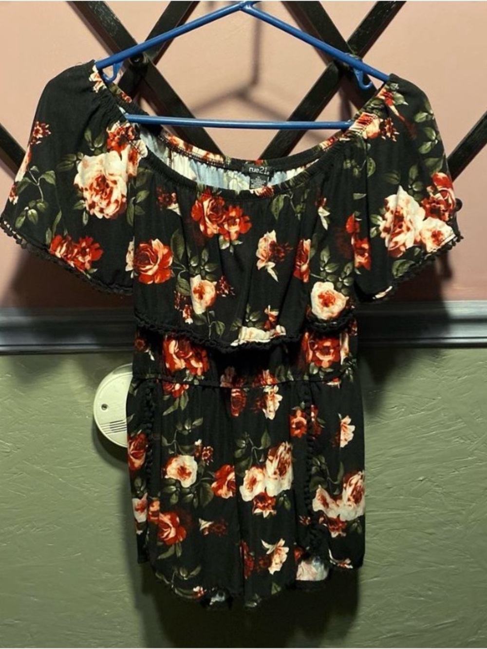 Rue 21 Floral Shorts Romper